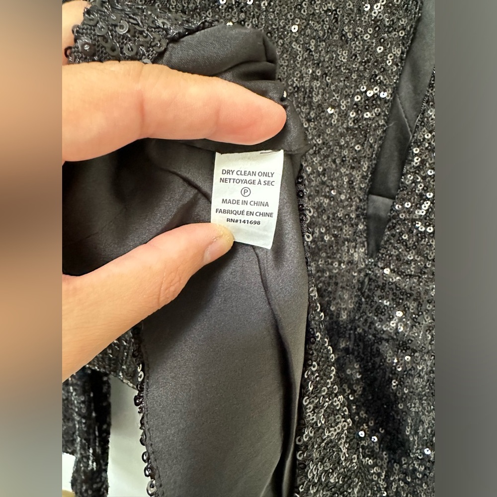 RAMY BROOK Reba Sequin V-Neck Cocktail Party Evening Mini Wrap Dress Size 8 NWT - Picture 11 of 14